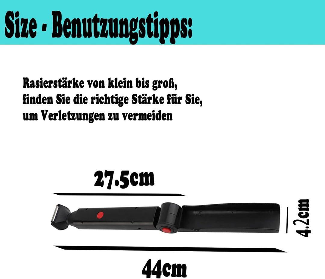 Körpertrimmer Elektrischer Herren, HerrenRückenrasierer, Kabelloser Rasierer, Körperrasierer, Arm Ki