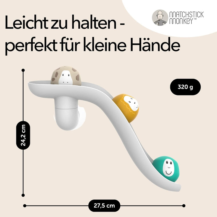 Matchstick Monkey Badewannen Rutsch-Set – Baby Badespielzeug, sensorisches Lernen, leicht zu greifen