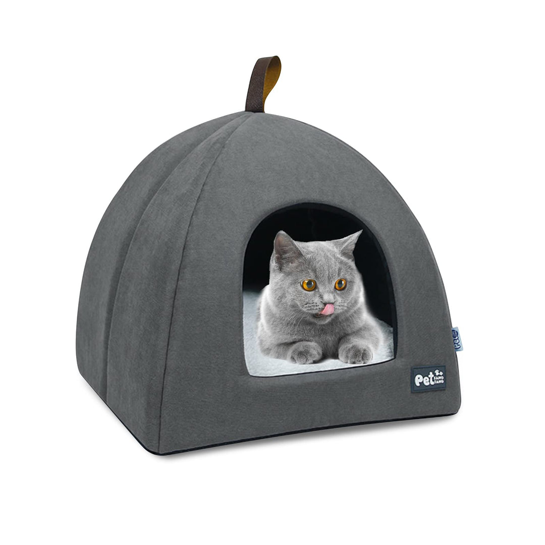 PETCUTE Katzenhöhle für grosse Katzen,Waschbar Katzenbett Katzenzelt Katzenkorb für Katzen und Hunde