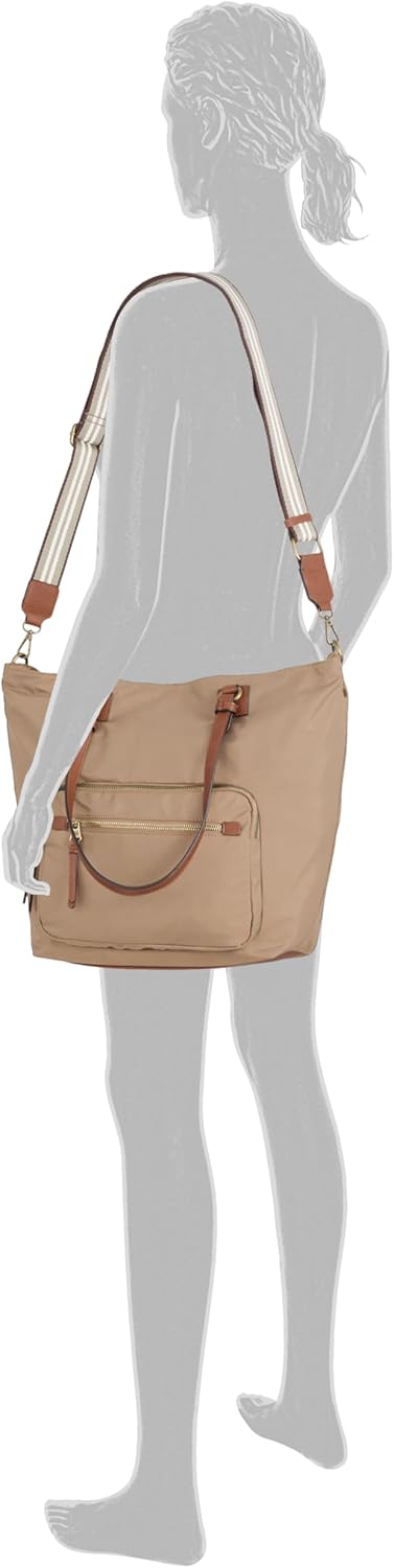 camel active Damen Bari7 Shopper 48 x 13,5 x 35 Beige, 48 x 13,5 x 35 Beige