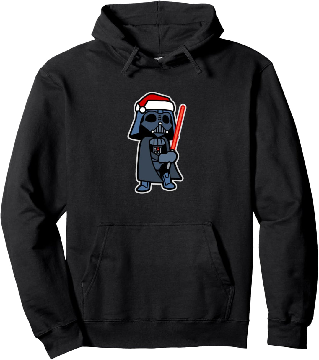 Star Wars Darth Vader Saber Santa Hat Christmas Cartoon Pullover Hoodie