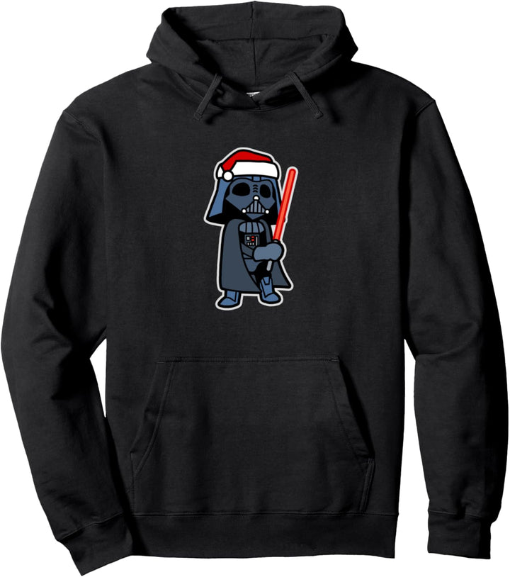 Star Wars Darth Vader Saber Santa Hat Christmas Cartoon Pullover Hoodie