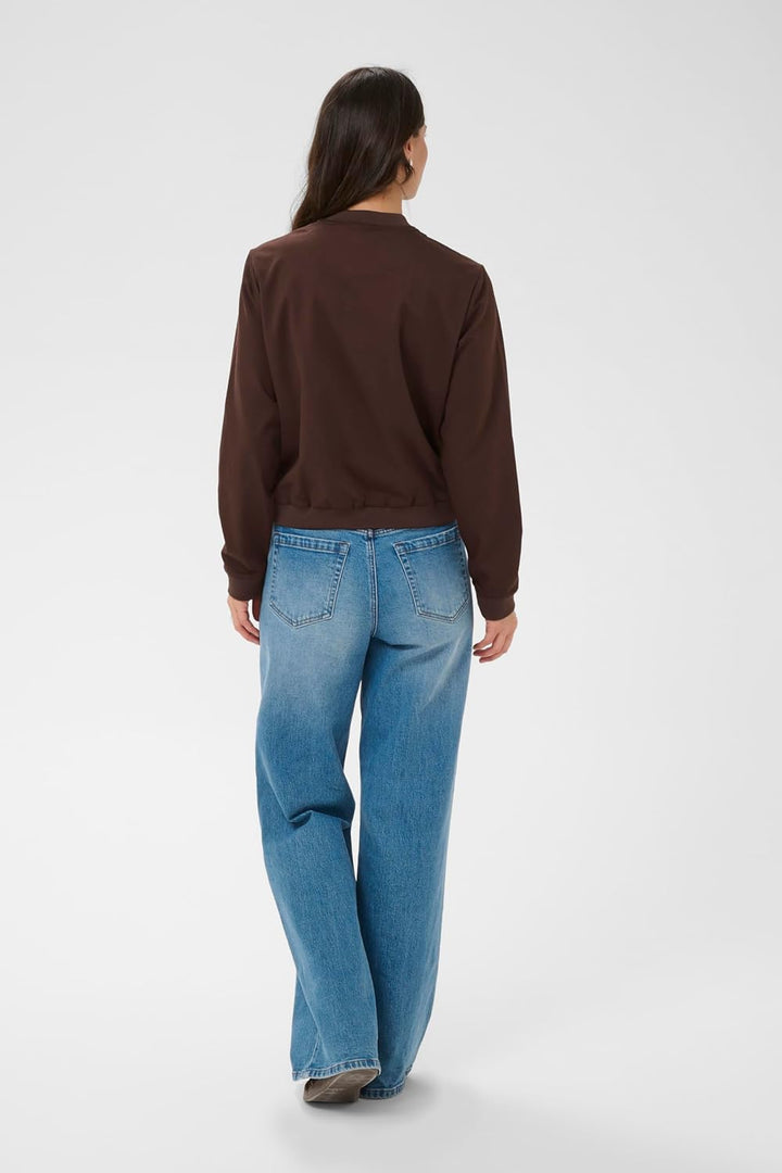 KAFFE Jacke Kalea Damen Jacke Bomberjacke Leichte Sommerjacke Kurz Pilotenjacke Reissverschluss Dünn