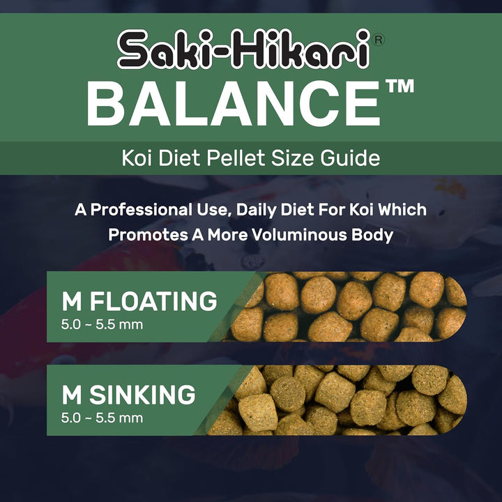 Saki-Hikari Balance Pellets 5 kg Floating M Koifutter (Basic Diet)