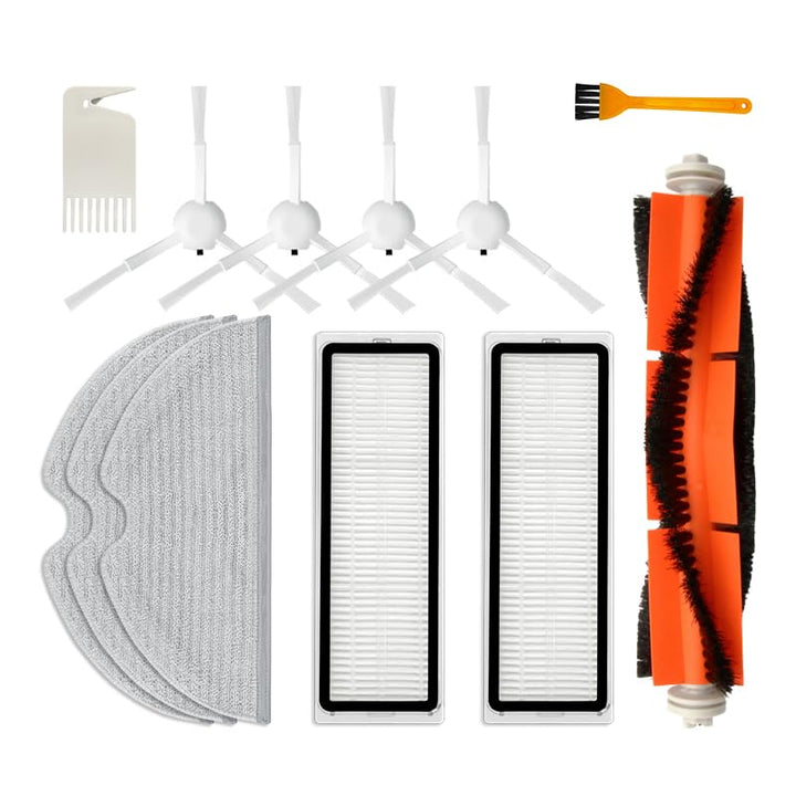 INF Ersatzteile Zubehör für Xiaomi Mijia 1C / 2C / Dream F9 / Mop 2 Pro Plus, 1x Hauptbürste, 2X HEP