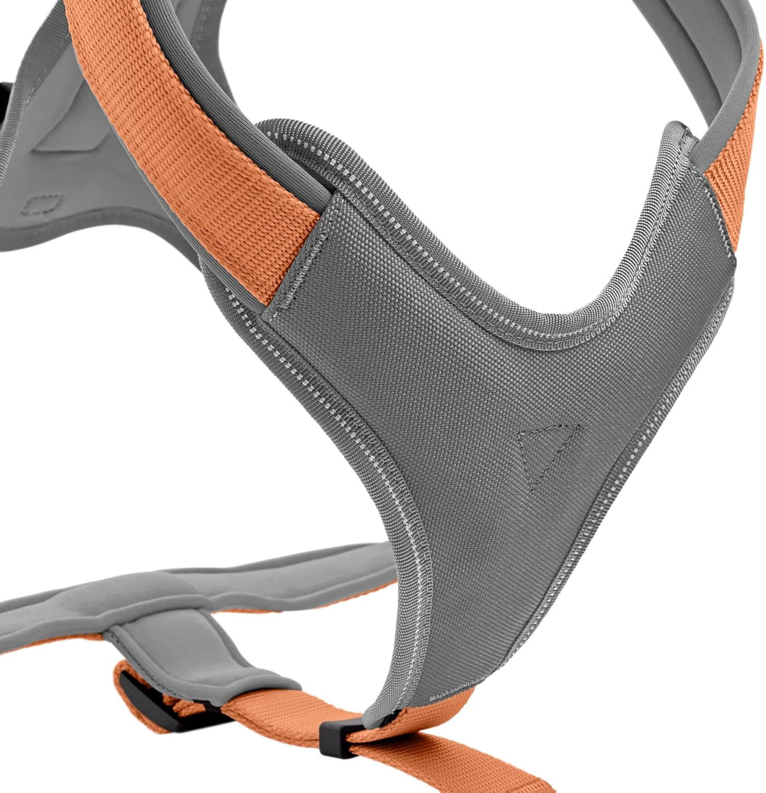 HUNTER Hundegeschirr NEOPREN, Farbe: Kupfer/grau, strapazierfähiges Nylon, mit weichem Neopren gepol