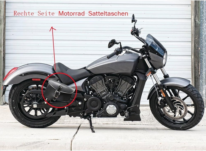 1 Stück Motorrad Satteltaschen Leder PU wasserdichte Rechts Satteltasche Motorrad Side Gepäck Werkze