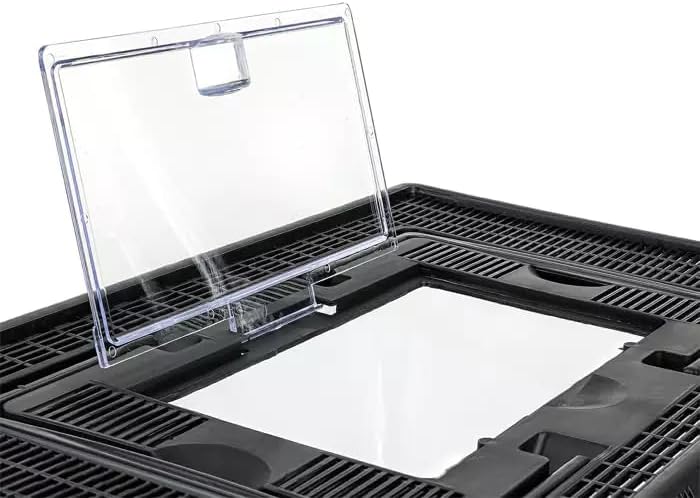 HAPPET Terra Box Zuchtkasten 42x27x15cm Transporter für Reptilien Amphibien & Spinnentiere, Transpar