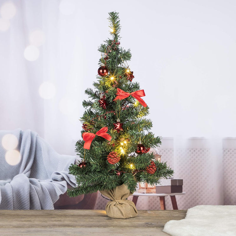 Bambelaa! Weihnachtsbaum Künstlich Mit Beleuchtung Geschmückt Tannenbaum Dekoriert Christbaum Beleuc
