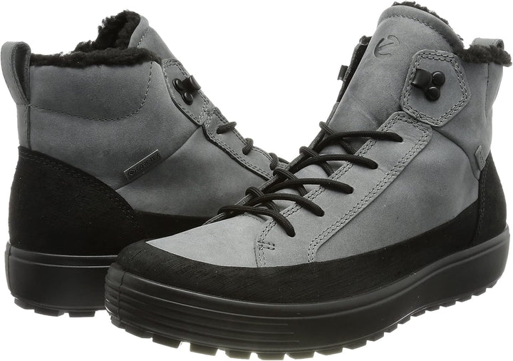 ECCO Herren Soft 7 Tred Winterstiefel, Gore-tex, WasserdichtWanderstiefel 41 EU Black Titanium, 41 E