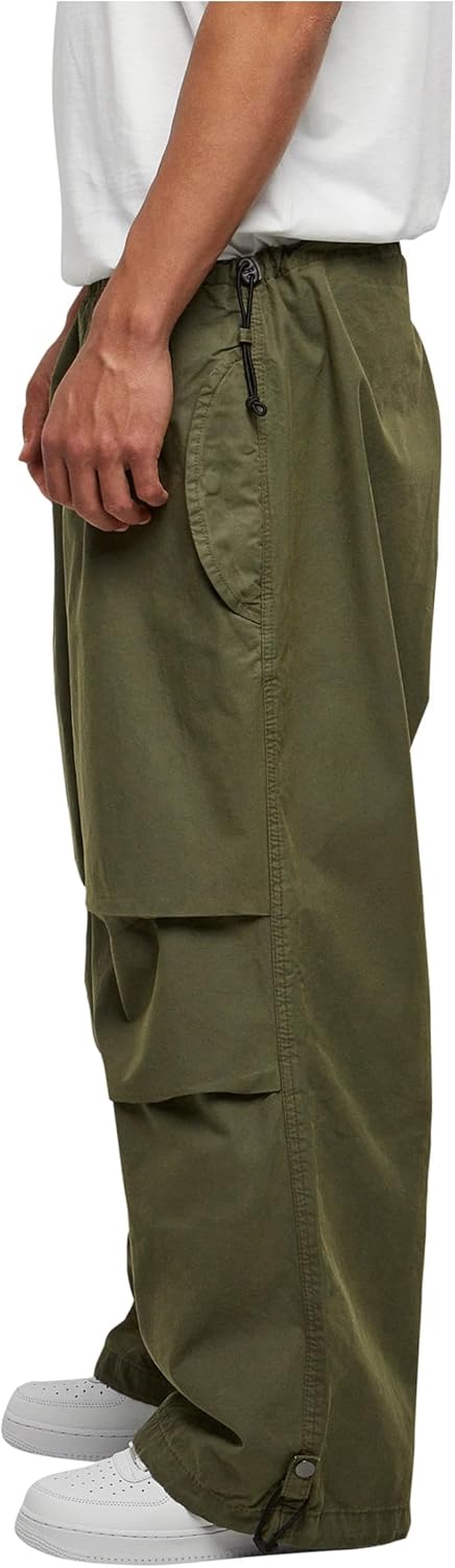 Urban Classics Herren Wide Cargo Pants Hose 5XL Olive, 5XL Olive