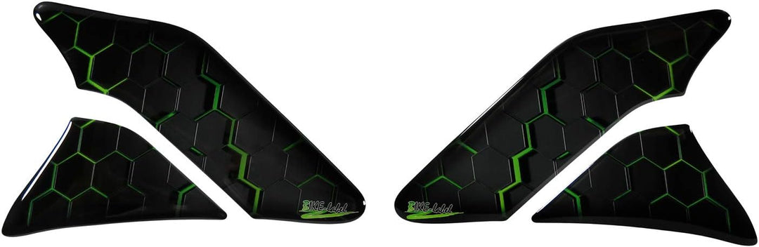 BIKE-label Tankpad Seitentank Aufkleber Grün kompatibel für Kawasaki 800742
