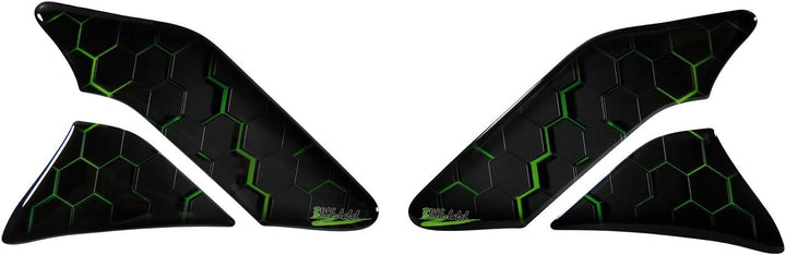 BIKE-label Tankpad Seitentank Aufkleber Grün kompatibel für Kawasaki 800742
