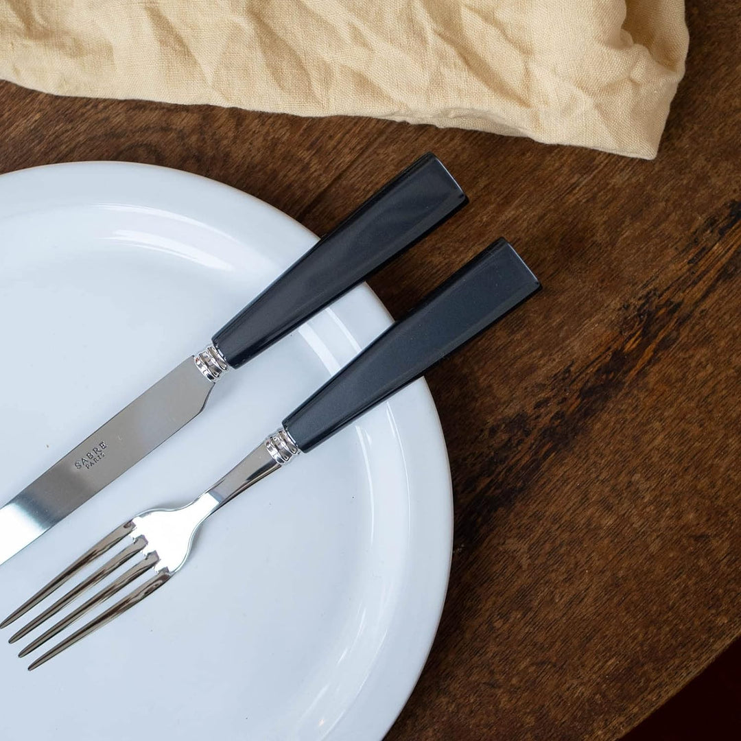 SABRE PARIS - Tafelbesteck, 5-teilig - Icon - Messer, Gabel, Esslöffel, Teelöffel & Kuchengabel - Ed