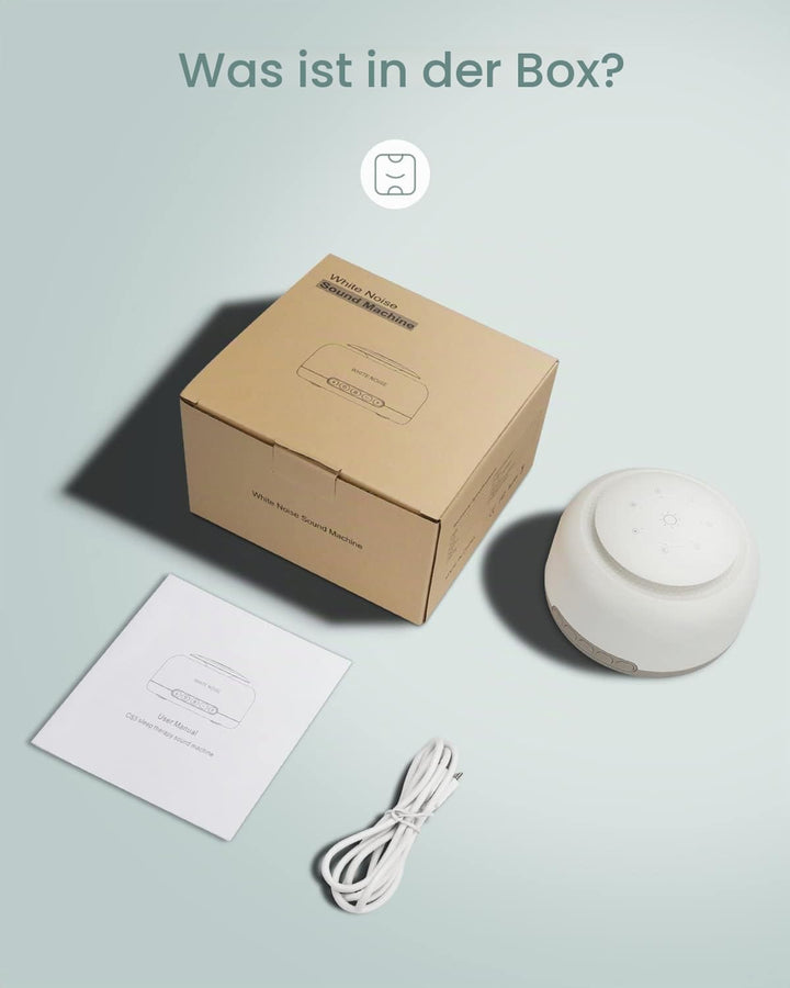White Noise Machine Baby - YONGYAO Einschlafhilfe Baby Weisses Rauschen Sound Machine mit 30 Musik &