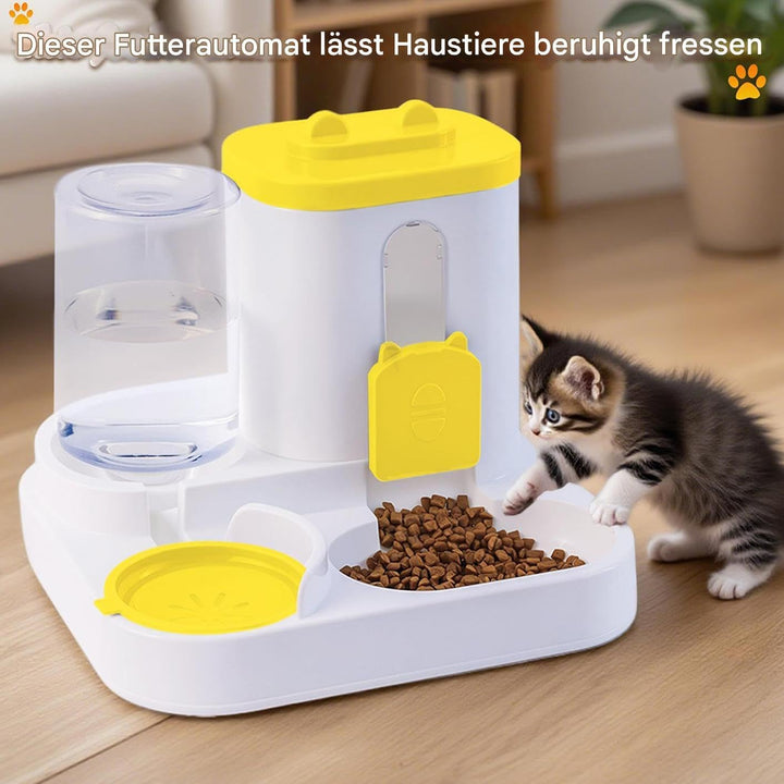 Automatischer Katzenfutterspender Und Wasserspender - 2 In 1 Automatischer Haustierfutterspender,Aut
