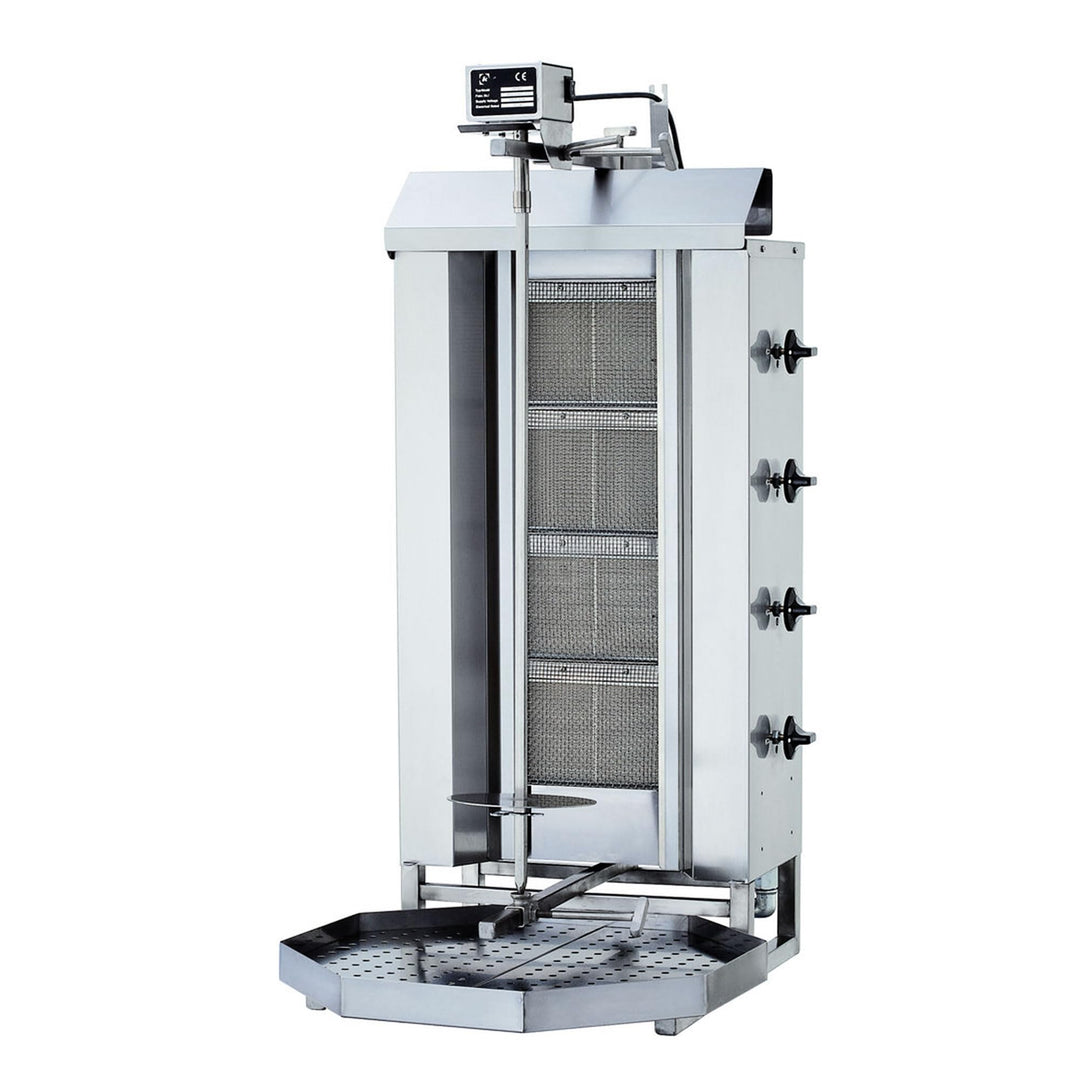 Döner- / Gyrosgrill 4 Brenner Motor oben (Erdgas), Erdgas
