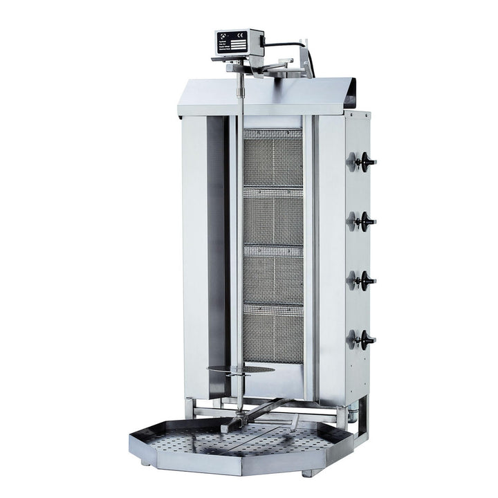 Döner- / Gyrosgrill 4 Brenner Motor oben (Erdgas), Erdgas
