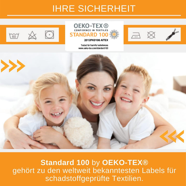 Aminata kids Bettwäsche Lama-Alpaka-Motiv Mädchen 135 x 200 Baumwolle Jugendliche - Teenager - mit R