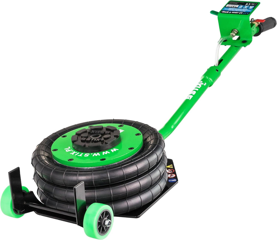 Pneumatischer Wagenheber 3,5T - Luft Wagenheber 130-430 mm - Druckluft Wagenheber mit 5-Fach Telesko