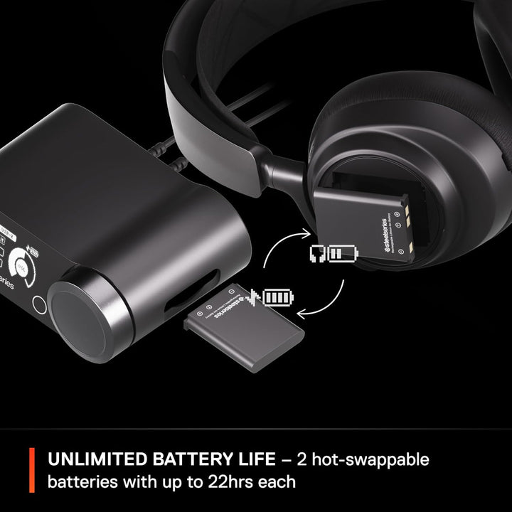 SteelSeries Arctis Nova Pro Wireless - Multi-System Gaming-Headset – Hi-Fi-Treiber – Active Noise Ca