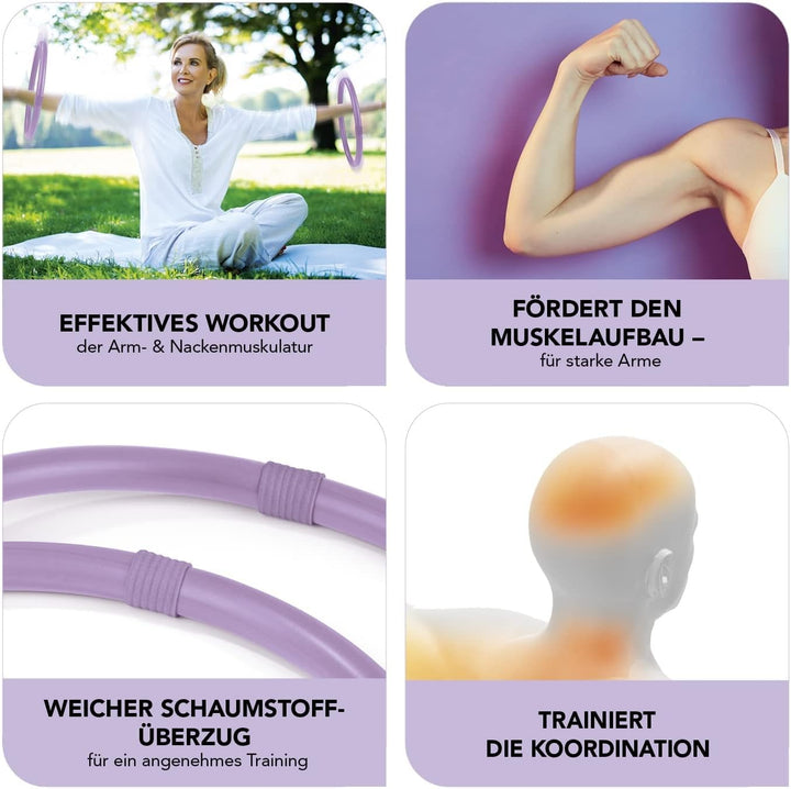 MAXXMEE Mini Hula Hoop Reifen für die Arme | Ideal zum effektiven Training der Arme, für Anfänger un
