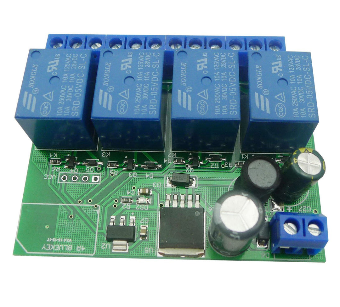 Aihasd 4 Channel 12V Relay Module Bluetooth 4.0 BLE Switch for Apple Android Phone IOT 4 Channel Rel