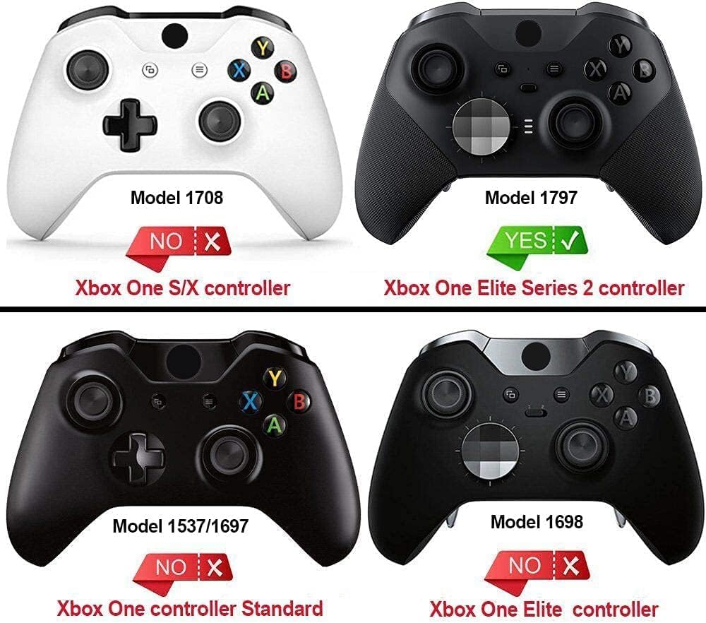 eXtremeRate Front Case für Xbox Elite Series 2/Series 2-Core Controller,DIY-Ersatz Hülle&Thumbstick