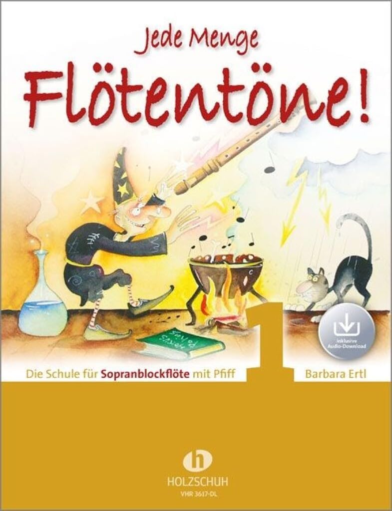 Starterset: Tuyama TFS-16B Sopranblockflöte (barockes Griffsystem) + 'Jede Menge Flötentöne' Band 1