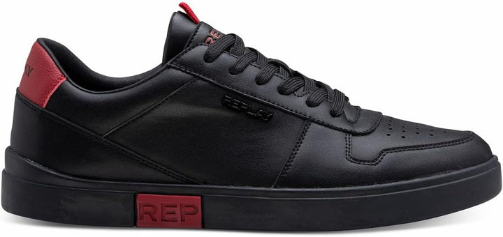 Replay Herren Gmz3p .000.c0008l Sneaker 40 EU Black Red 178, 40 EU Black Red 178