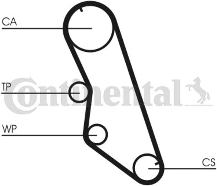 Continental bei Contitech ein CT754WP1 Wasserpumpe mit Zahnriemensatz