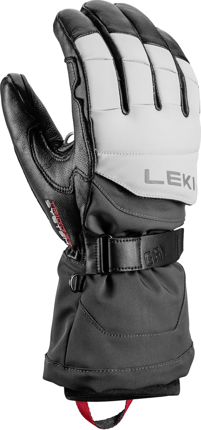 LEKI Griffin Thermo 3D Handschuhe Skihandschuhe Fingerhandschuhe black-graphite-sand EU 10, black-gr
