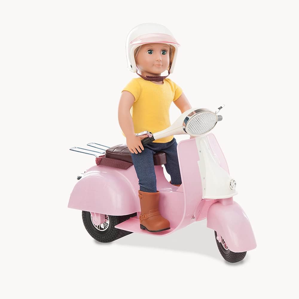 Our Generation – Fahrzeug-Spielset – Rosa & Elfenbein – 46 cm Puppenzubehör – Rollenspiel – Spielzeu