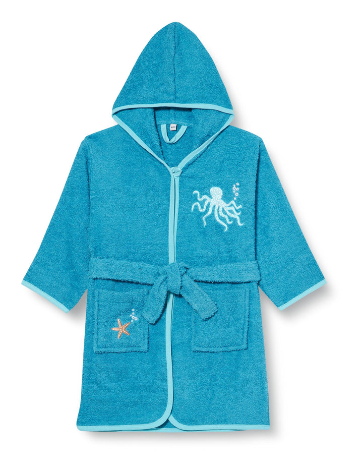 Playshoes Mädchen Frottee Sweety Bademantel 86-92 Meerestiere, 86-92 Meerestiere