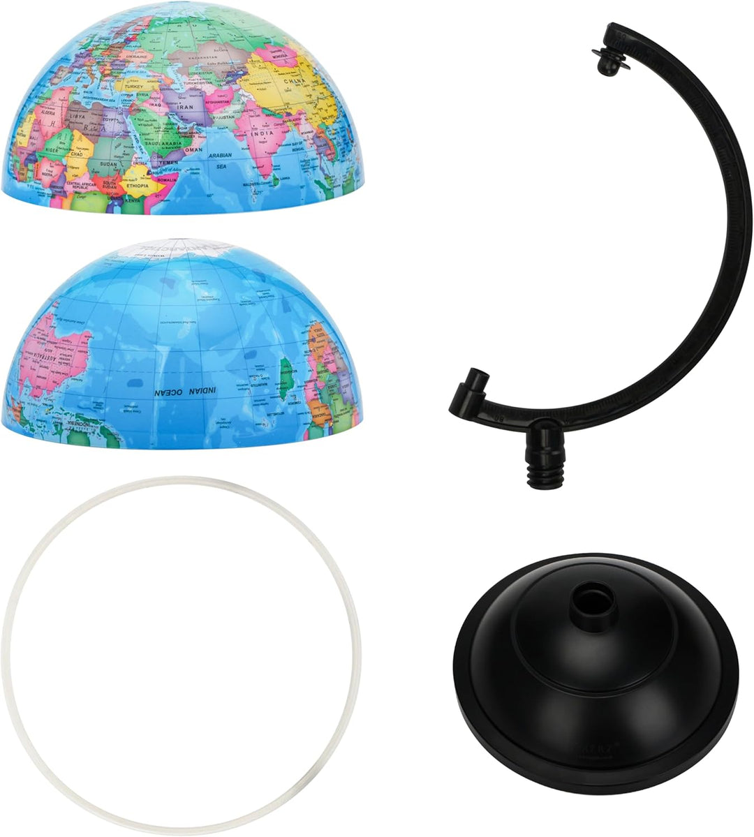 Topglobe 20cm Schülerglobus - Englische Karte - Globus Bildung Drehbarer - Pädagogische/Geografische