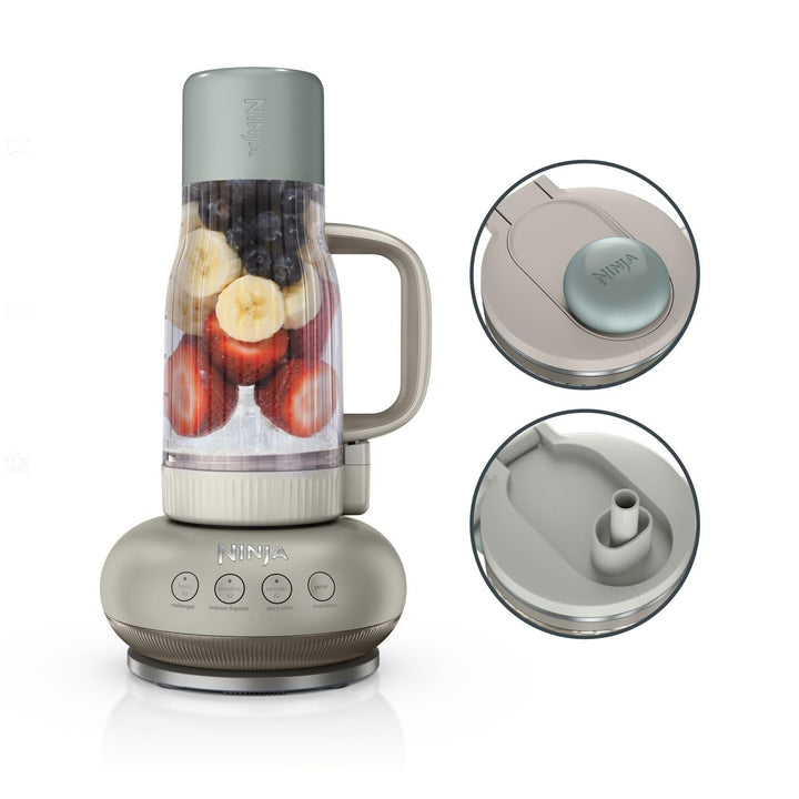 Ninja BlendBoss Mixer mit tragbarem Becher, Mixgerät mit abnehmbarem Reisebecher, 3 voreingestellte
