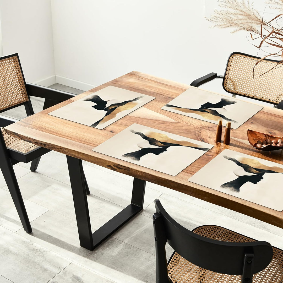 KitchenYeah© Platzsets Abwaschbar 6-Teilig 45x30 cm Tischsets Platzdeckchen Platzset Unterlage Tisch