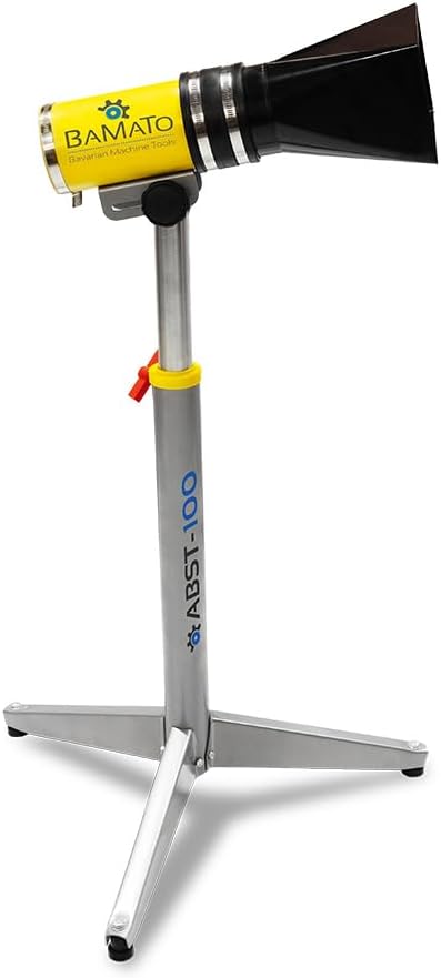 BAMATO Absaugständer ABST-100 | Stabiler Standfuss | 77-124,5cm Höhe | Öffnung 230 x 125 mm | Anschl