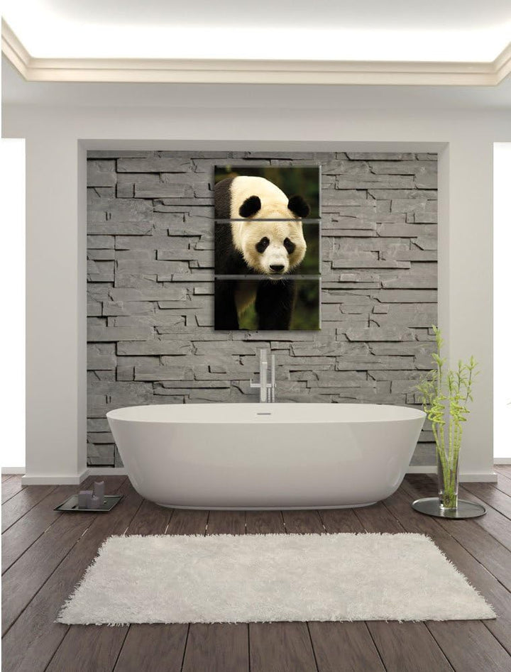 Pixxprint Leuchtturm mit Robben als Leinwandbild/Grösse: 3 Teilig (120x80) / Wandbild/Kunstdruck/fer