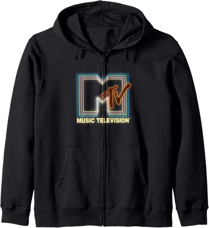 MTV Neon Sign Logo Kapuzenjacke