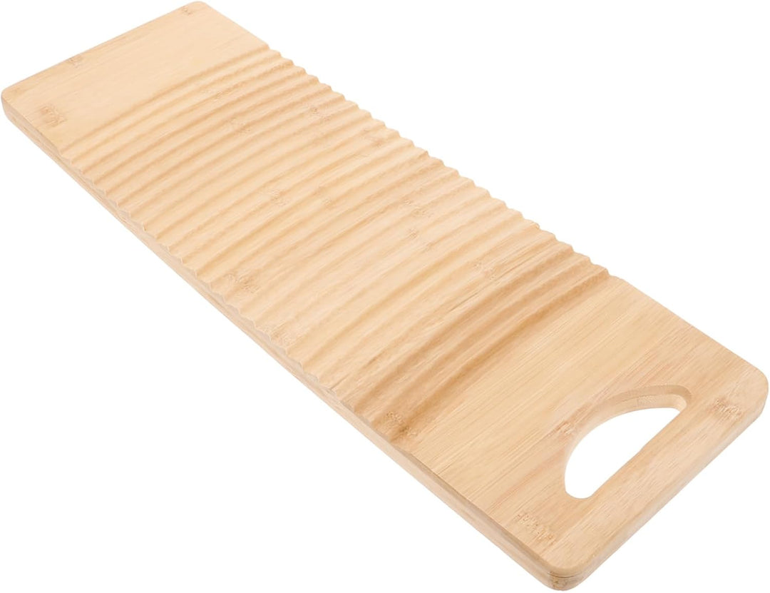 Cabilock Waschbrett Holz Wäsche Waschen Bord Schrubben Bord 50X15cm für Haushalt Shirts Kleidung Unt
