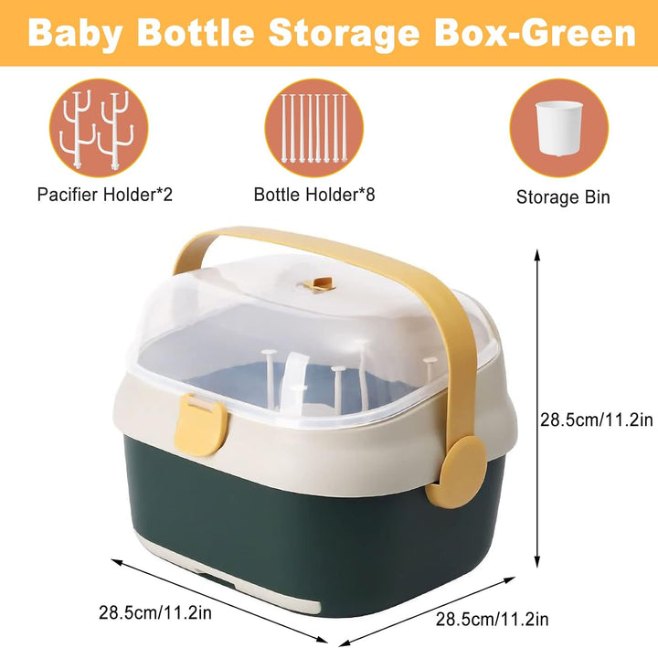 Flasche Trockengestell,plplaaoo Babyflasche Aufbewahrungsbox,grosser Stillflaschen-Aufbewahrungsbox-