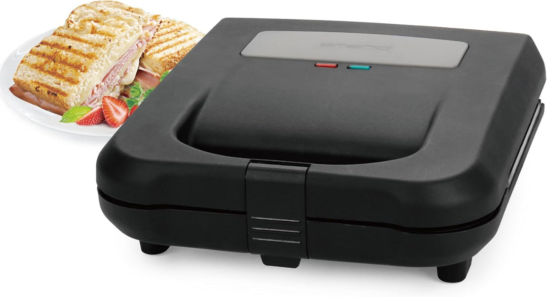Emerio Sandwichmaker Paninigrill | MADE IN EUROPE | BPA- & PFAS-freie Antihaftbeschichtung von ILAG