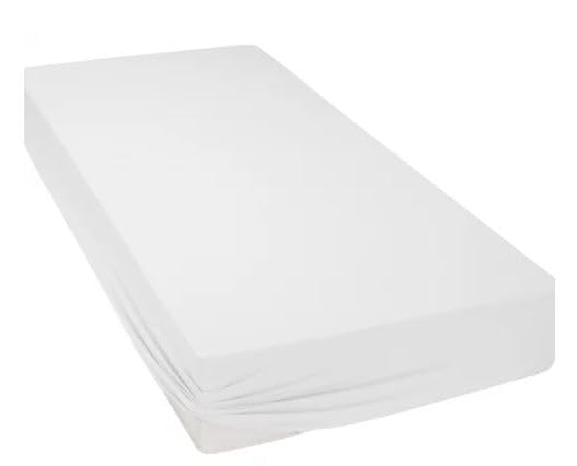 Curt Bauer Mako Jersey Spannbettlaken 100/200 weiss 100 x 200 cm Weiss, 100 x 200 cm Weiss