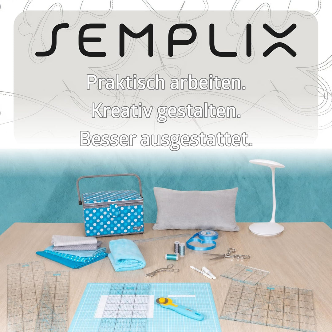 SEMPLIX Schneidematte A1 in Grün, Rosa, Grau, Türkis, Lila. Ideal fürs Basteln, Nähen und Patchworke