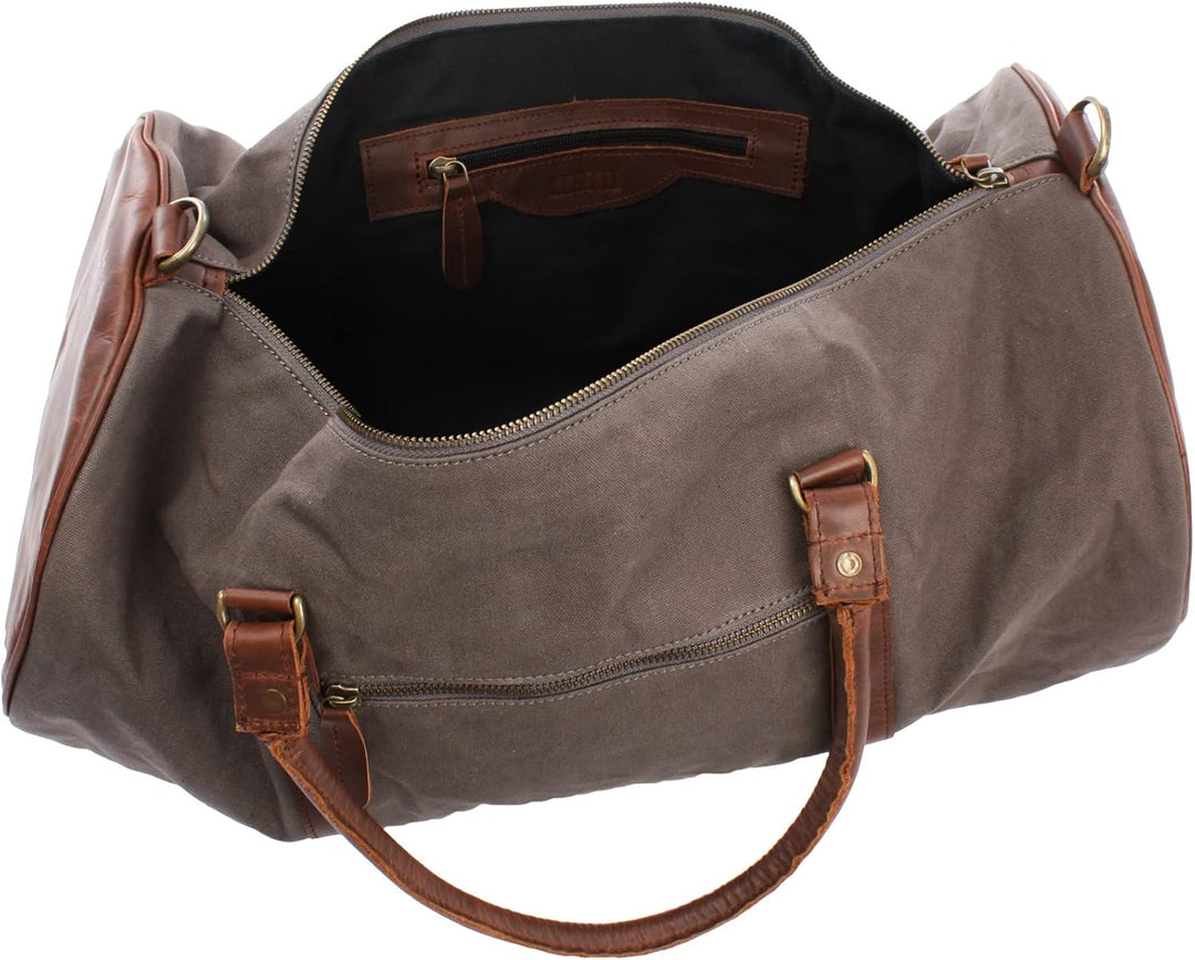 LECONI Reisetasche für Damen & Herren Ledertasche Weekender gross Sporttasche Männer + Frauen Handge