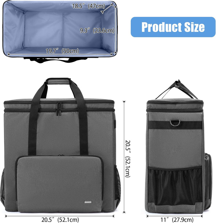 CURMIO Doppelschichte Tragetasche für PC Computer, Desktop-Computer-Reisetasche für PC-Gehäuse, Tast