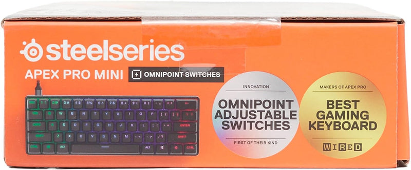 SteelSeries Apex Pro Mini HyperMagnetic Gaming- – Die weltweit schnellste – Anpassbares Ansprechverh