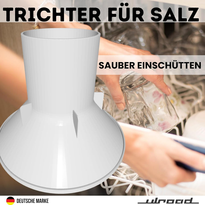 Trichter passend für Bosch 00645000 Siemens 645000 Neff Constructa Geschirrspüler Salz Salzeinfülltr