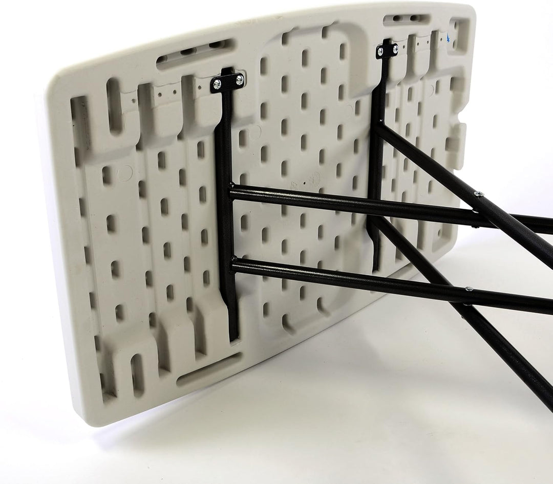Nexos Partytisch 50x70 cm weiss Klapptisch Balkontisch höhenverstellbar Beistelltisch Campingtisch k